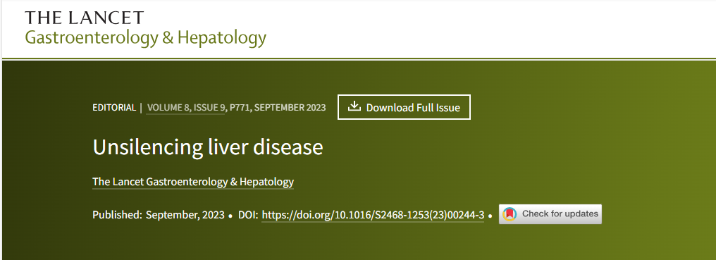 柳葉刀最新社評(píng)：讓肝病不再沉默，大力推動(dòng)FibroScan的普及性